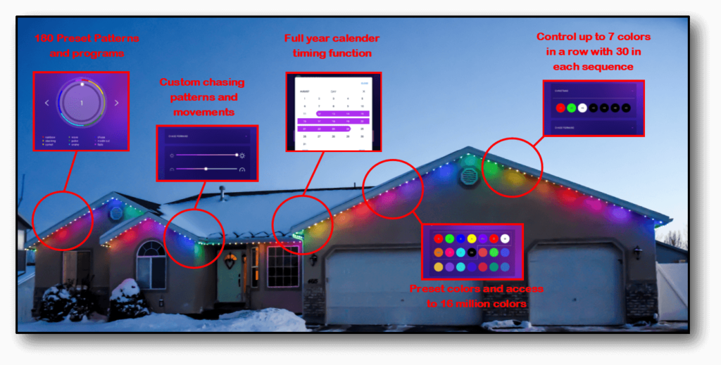 programmable holiday lights